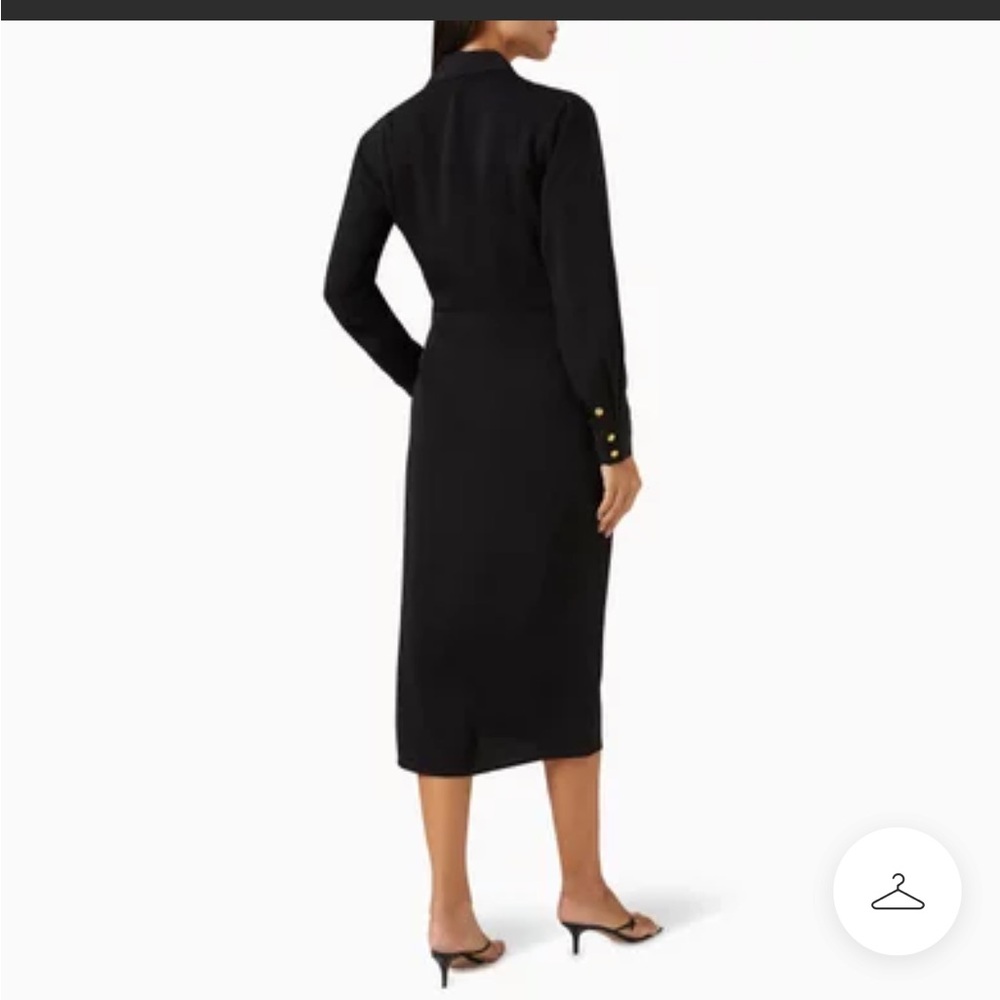 Veronica Beard Wright Black Long Sleeve Dress